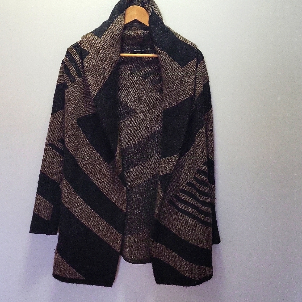 Le Chateau cozy sweater, brown, size xs